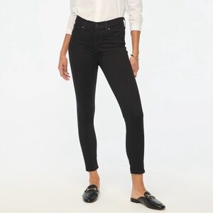J Crew Toothpick Black Skinny Jeans Womens 28 High Rise Stretch Clean Girl